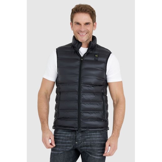 BLAUER Czarny puchowy bezrękawnik męski Logan, Rozmiar M ze sklepu outfit.pl w kategorii Kamizelki męskie - zdjęcie 165011410