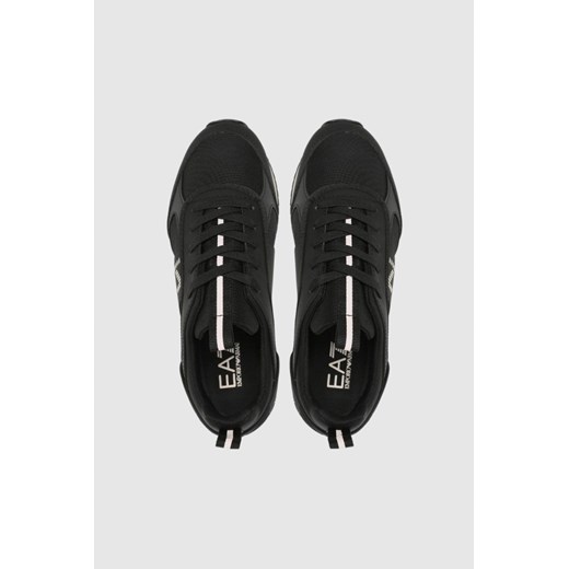 Buty sportowe damskie Emporio Armani sneakersy czarne sznurowane 