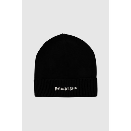 PALM ANGELS Czarna czapka z gumowym logo Palm Angels outfit.pl