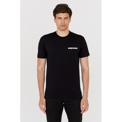 DSQUARED2 Czarny t-shirt męski cool fit, Wybierz rozmiar XXL ze sklepu outfit.pl w kategorii T-shirty męskie - zdjęcie 165014491