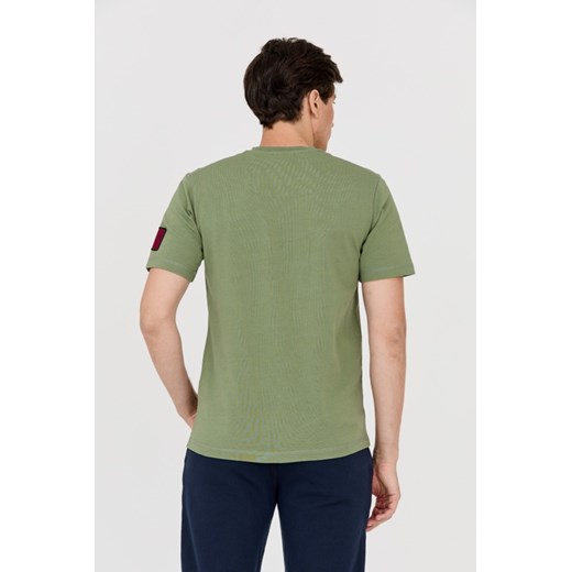 AERONAUTICA MILITARE Zielony t-shirt męski, Rozmiar 3XL Aeronautica Militare 3XL okazyjna cena outfit.pl