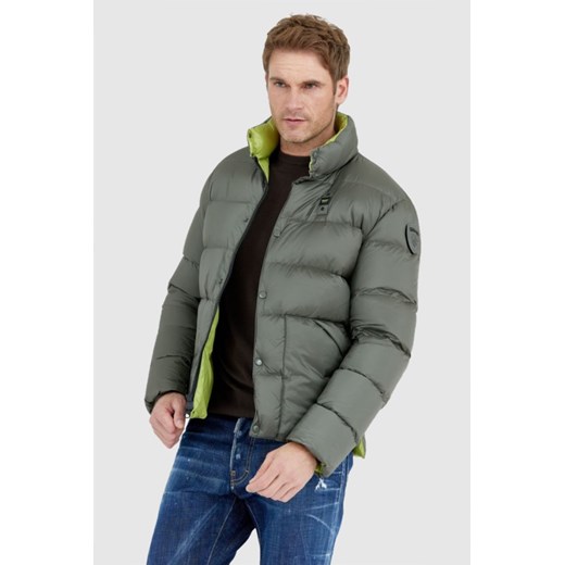 BLAUER Ciemnozielona puchowa kurtka męska FLETCHER, Rozmiar 3XL ze sklepu outfit.pl w kategorii Kurtki męskie - zdjęcie 165014752