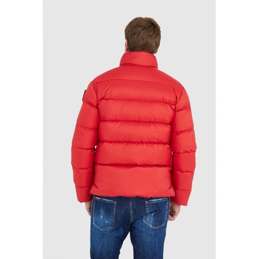 BLAUER Czerwona puchowa kurtka męska FLETCHER, Rozmiar L XL okazja outfit.pl