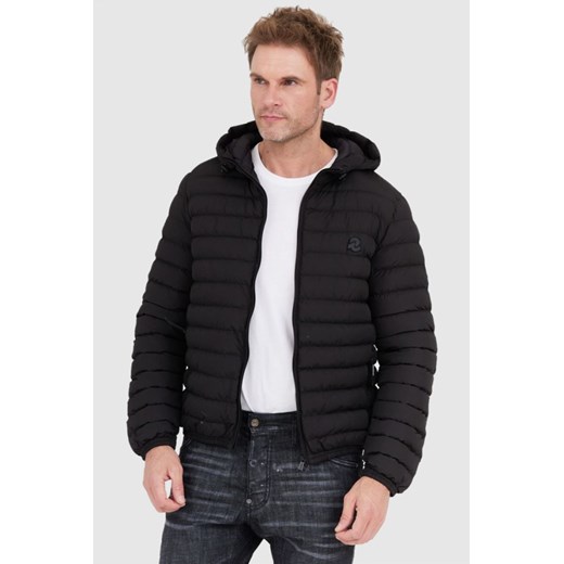INVICTA Czarna kurtka puchowa z kapturem, Rozmiar 3XL ze sklepu outfit.pl w kategorii Kurtki męskie - zdjęcie 165015391