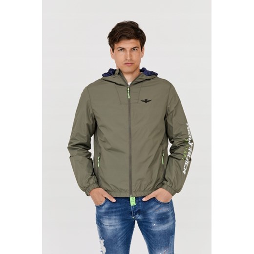 AERONAUTICA MILITARE Kurtka męska zielona, Rozmiar 56 ze sklepu outfit.pl w kategorii Kurtki męskie - zdjęcie 165015644