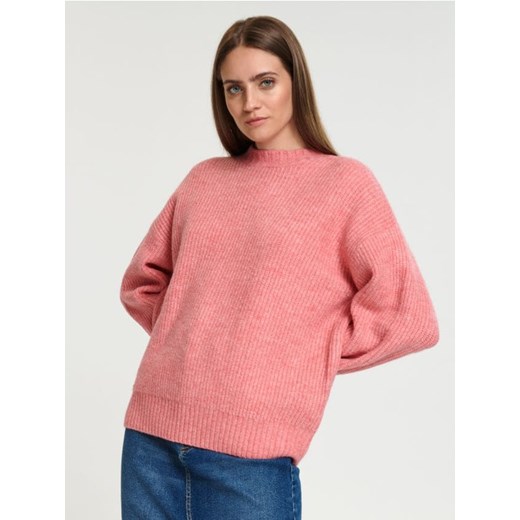 Sinsay - Sweter w prążki - różowy ze sklepu Sinsay w kategorii Swetry damskie - zdjęcie 165016974