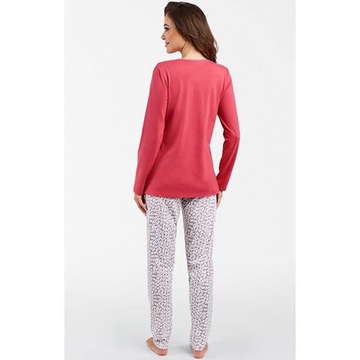 Bawełniana piżama damska rozpinana Daniela, Kolor różowo-szary, Rozmiar M, Italian Fashion ze sklepu Intymna w kategorii Piżamy damskie - zdjęcie 165018463