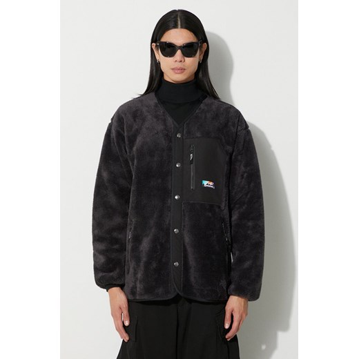 Manastash bluza polarowa Bigfoot '23 kolor czarny z aplikacją 7923252016 ze sklepu PRM w kategorii Bluzy męskie - zdjęcie 165022334