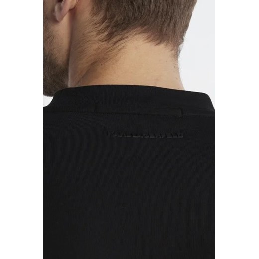 Czarna bluza męska Karl Lagerfeld z bawełny casualowa 