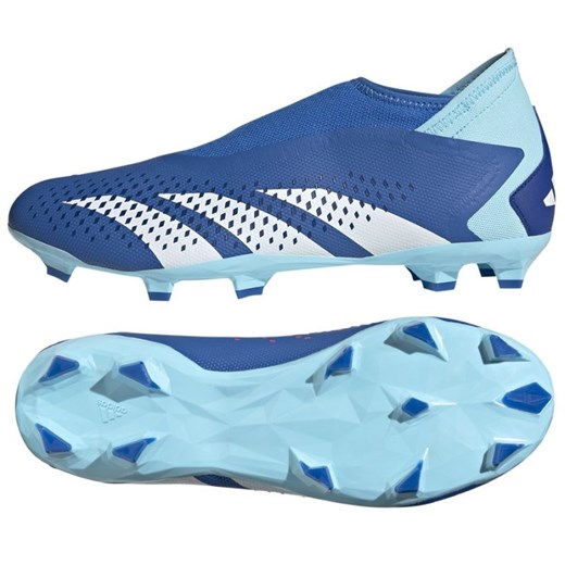 Buty piłkarskie adidas Predator Accuracy.3 Ll Fg M GZ0019 niebieskie ze sklepu ButyModne.pl w kategorii Buty sportowe męskie - zdjęcie 165029220