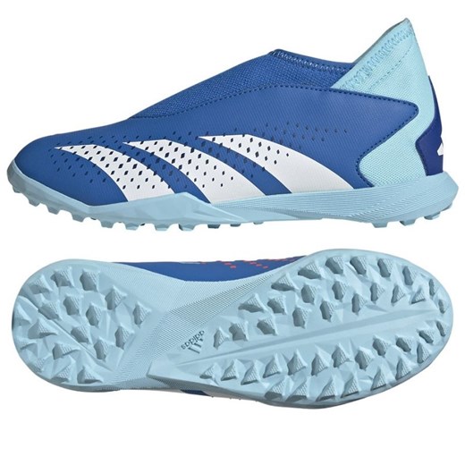Buty piłkarskie adidas Predator Accuracy.3 Ll Tf Jr IE9437 niebieskie ze sklepu ButyModne.pl w kategorii Buty sportowe dziecięce - zdjęcie 165029231