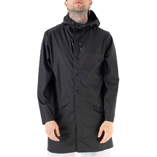 Kurtka Rains Long Jacket 12020-01 - czarna ze sklepu streetstyle24.pl w kategorii Kurtki męskie - zdjęcie 165030271