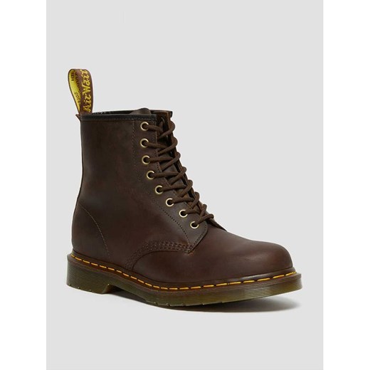 Dr. Martens Skórzane botki w kolorze brązowym ze sklepu Limango Polska w kategorii Workery damskie - zdjęcie 165030520