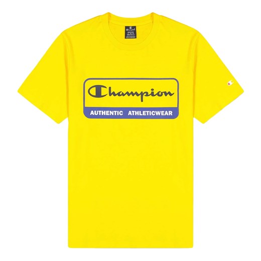 CHAMPION T-Shirt męski Logo Sport żółty ze sklepu taniesportowe.pl w kategorii T-shirty męskie - zdjęcie 165031601
