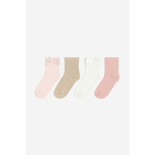 H & M - Skarpetki z falbankami 4-pak - Biały H & M 25;27 H&M