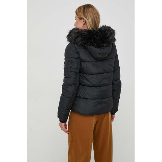 Alpha Industries kurtka Hooded Puffer Wmn damska kolor czarny zimowa Alpha Industries L ANSWEAR.com