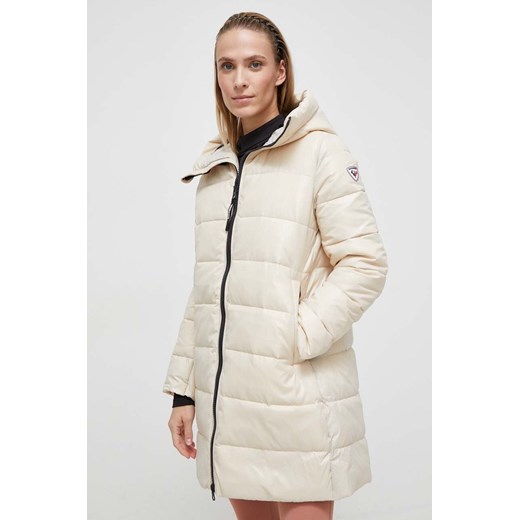 Rossignol kurtka damska kolor beżowy zimowa ze sklepu ANSWEAR.com w kategorii Kurtki damskie - zdjęcie 165044322