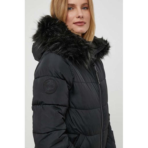 Alpha Industries kurtka Hooded Puffer Wmn damska kolor czarny zimowa Alpha Industries M ANSWEAR.com