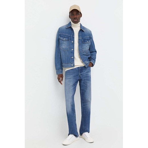 G-Star Raw kurtka jeansowa męska kolor niebieski przejściowa ze sklepu ANSWEAR.com w kategorii Kurtki męskie - zdjęcie 165044910