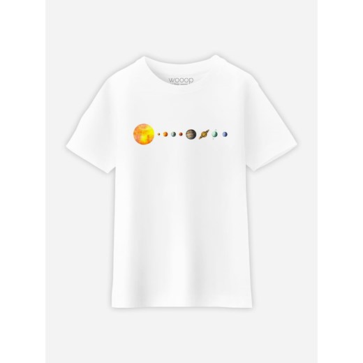 WOOOP Koszulka &quot;Solar System&quot; w kolorze białym ze sklepu Limango Polska w kategorii T-shirty chłopięce - zdjęcie 165046313