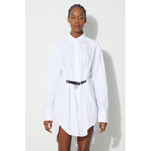 JW Anderson sukienka bawełniana kolor biały mini oversize DR0369.PG1090 ze sklepu PRM w kategorii Sukienki - zdjęcie 165050292