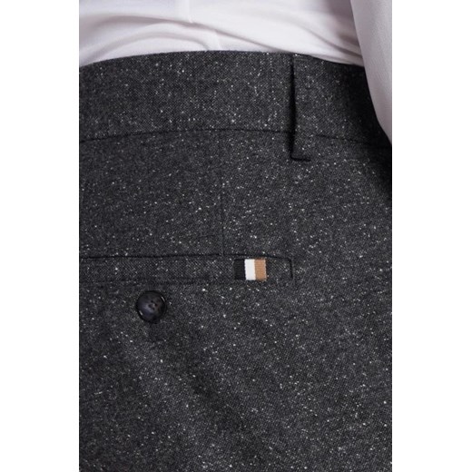 BOSS Wełniane spodnie H-Genius-224 | Slim Fit | z dodatkiem jedwabiu 48 Gomez Fashion Store