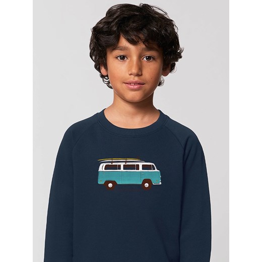 WOOOP Bluza &quot;Blue van&quot; w kolorze granatowym ze sklepu Limango Polska w kategorii Bluzy dziewczęce - zdjęcie 165096292