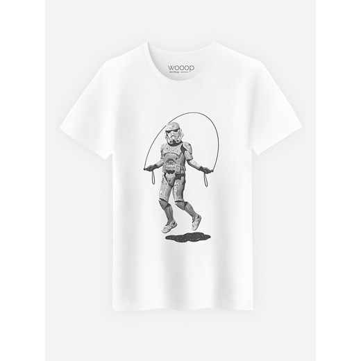 WOOOP Koszulka "Stormtrooper Skipping" w kolorze białym Wooop L okazja Limango Polska
