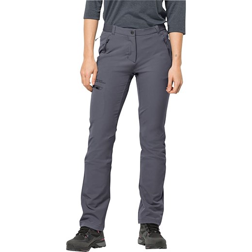 Jack Wolfskin Spodnie funkcyjne - Slim fit - w kolorze szarym ze sklepu Limango Polska w kategorii Spodnie damskie - zdjęcie 165097150