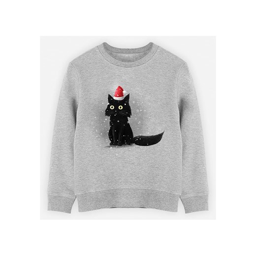 WOOOP Bluza &quot;Christmas Cat&quot; w kolorze szarym Wooop 116 wyprzedaż Limango Polska
