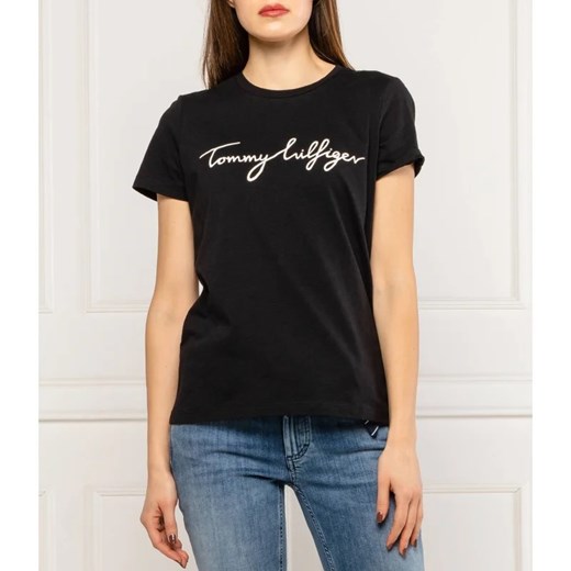 Tommy Hilfiger T-shirt | Regular Fit ze sklepu Gomez Fashion Store w kategorii Bluzki damskie - zdjęcie 165098273