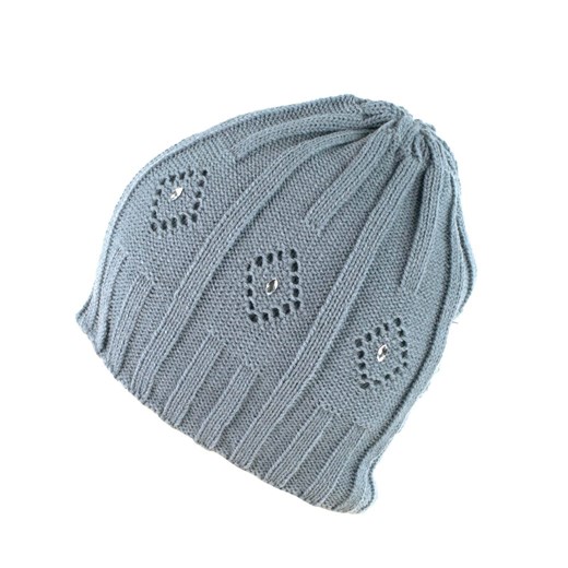 Polska czapka Kryształowy romb ze sklepu JK-Collection w kategorii Czapki zimowe damskie - zdjęcie 165112040