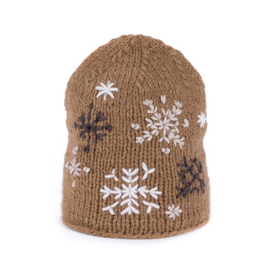 Polska czapka Rozgwieżdżona [HANDMADE] ze sklepu JK-Collection w kategorii Czapki zimowe damskie - zdjęcie 165120300