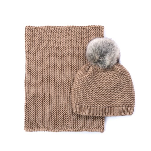 Polski komplet Hello winter ze sklepu JK-Collection w kategorii Komplety czapka i szalik damskie - zdjęcie 165127364