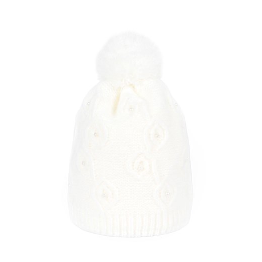 Polska czapka Perłowa miękkość ze sklepu JK-Collection w kategorii Czapki zimowe damskie - zdjęcie 165129694