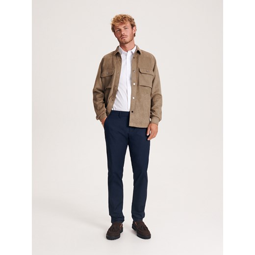 Reserved - Spodnie chino slim fit - granatowy Reserved 33 Reserved
