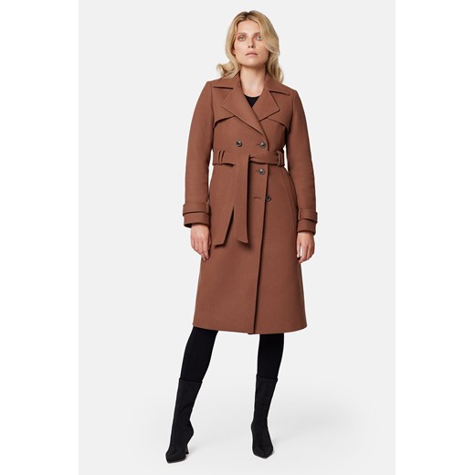 Płaszcz Beżowy Dwurzędowy Damski Maren Lancerto 34 Lancerto S.A.