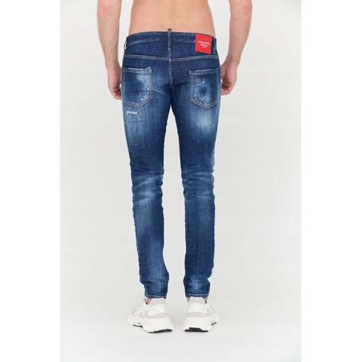 DSQUARED2 Granatowe jeansy z przetarciami, Rozmiar 48 Dsquared2 48 promocja outfit.pl