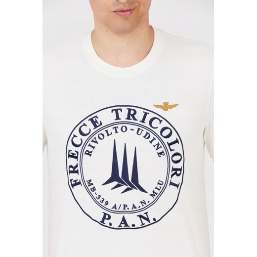 AERONAUTICA MILITARE Biały t-shirt męski, Rozmiar XXL Aeronautica Militare M outfit.pl promocyjna cena