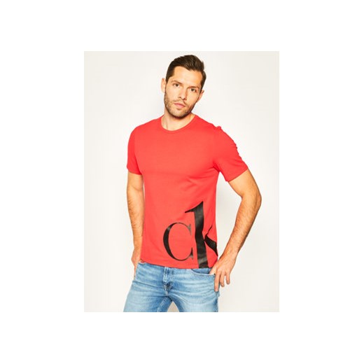 Calvin Klein Underwear T-Shirt 000NM1904E Czerwony Regular Fit Calvin Klein Underwear M promocyjna cena MODIVO