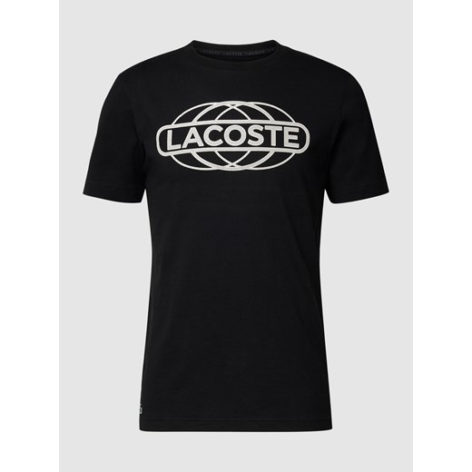 T-shirt z nadrukiem z logo Lacoste S wyprzedaż Peek&Cloppenburg 