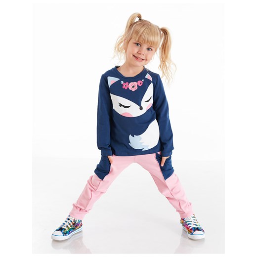 Denokids 2-częściowy zestaw &quot;Cute Fox&quot; w kolorze jasnoróżowo-granatowym ze sklepu Limango Polska w kategorii Komplety dziewczęce - zdjęcie 165153790