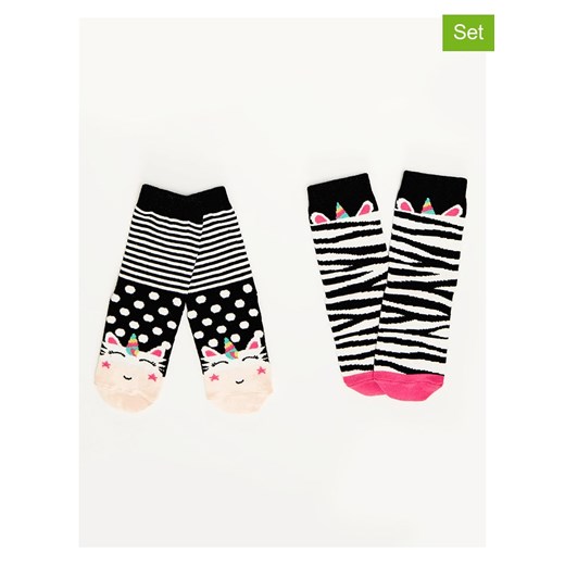 Denokids Skarpety (2 pary) "Zebra" w kolorze czarno-białym - id: 11872771 - marki Denokids - 165153874 Denokids Skarpety (2 pary) "Zebra" w kolorze czarno-białym ze sklepu Limango Polska w kategorii Skarpetki dziecięce - zdjęcie 165153874