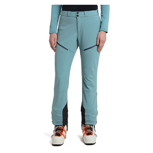 Haglöfs Softshellowe spodnie narciarskie w kolorze turkusowym ze sklepu Limango Polska w kategorii Spodnie damskie - zdjęcie 165154494
