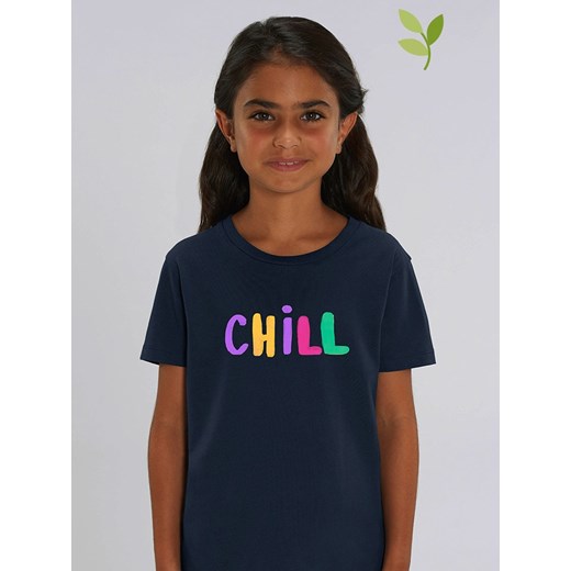 WOOOP Koszulka &quot;Chill&quot; w kolorze granatowym ze sklepu Limango Polska w kategorii Bluzki dziewczęce - zdjęcie 165154741