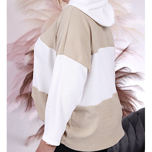 Bluza damska krótka wielokolorowa casual 