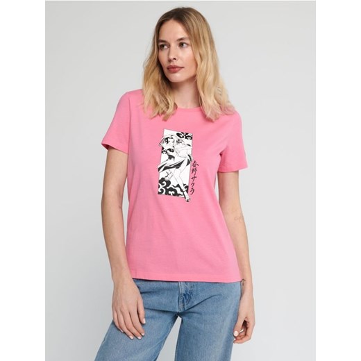 Sinsay - Koszulka Naruto - różowy ze sklepu Sinsay w kategorii Bluzki damskie - zdjęcie 165157904