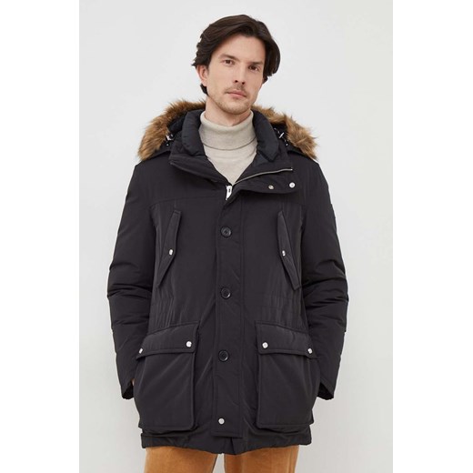 BOSS kurtka puchowa męska kolor czarny zimowa ze sklepu ANSWEAR.com w kategorii Kurtki męskie - zdjęcie 165160452