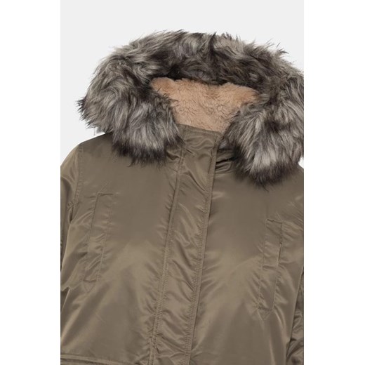 Kurtka damska BCBGMAXAZRIA z kapturem długa casualowa