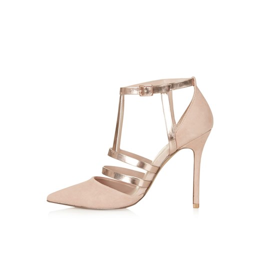 GENEVA Strappy Court Shoes topshop bezowy 